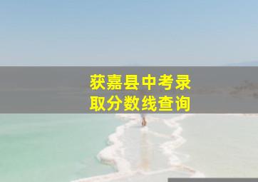 获嘉县中考录取分数线查询